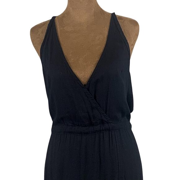 J^W Black Strappy V Neck Maxi Dress Size Medium - Picture 2 of 9